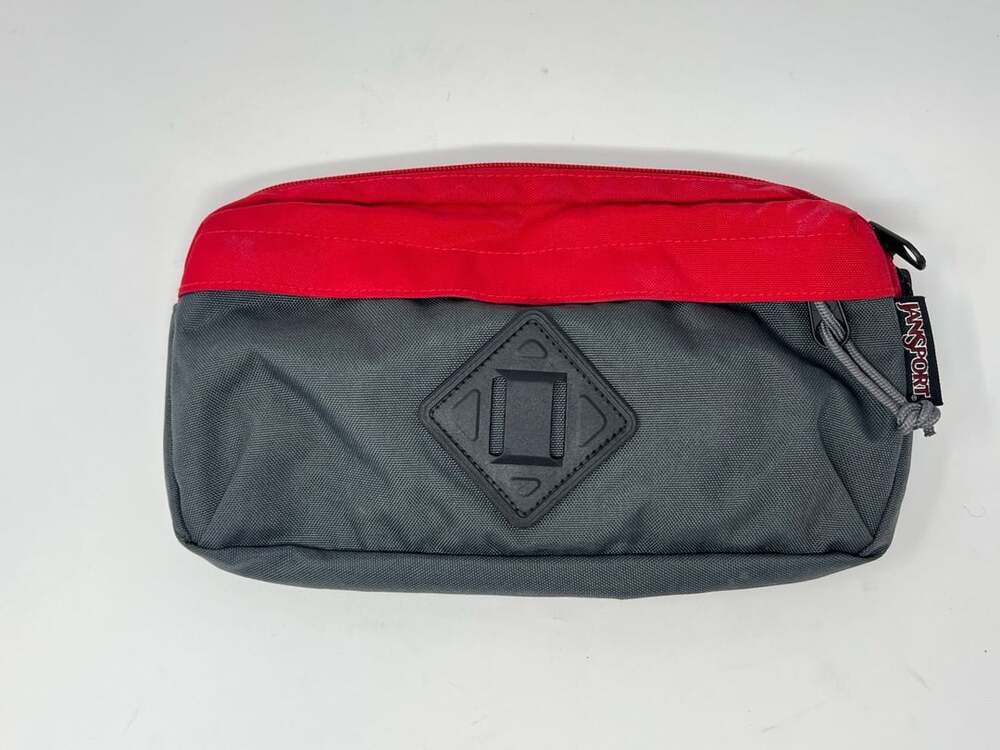 Jansport Waisted Fanny Pack Red Gray Blue Belt Bag